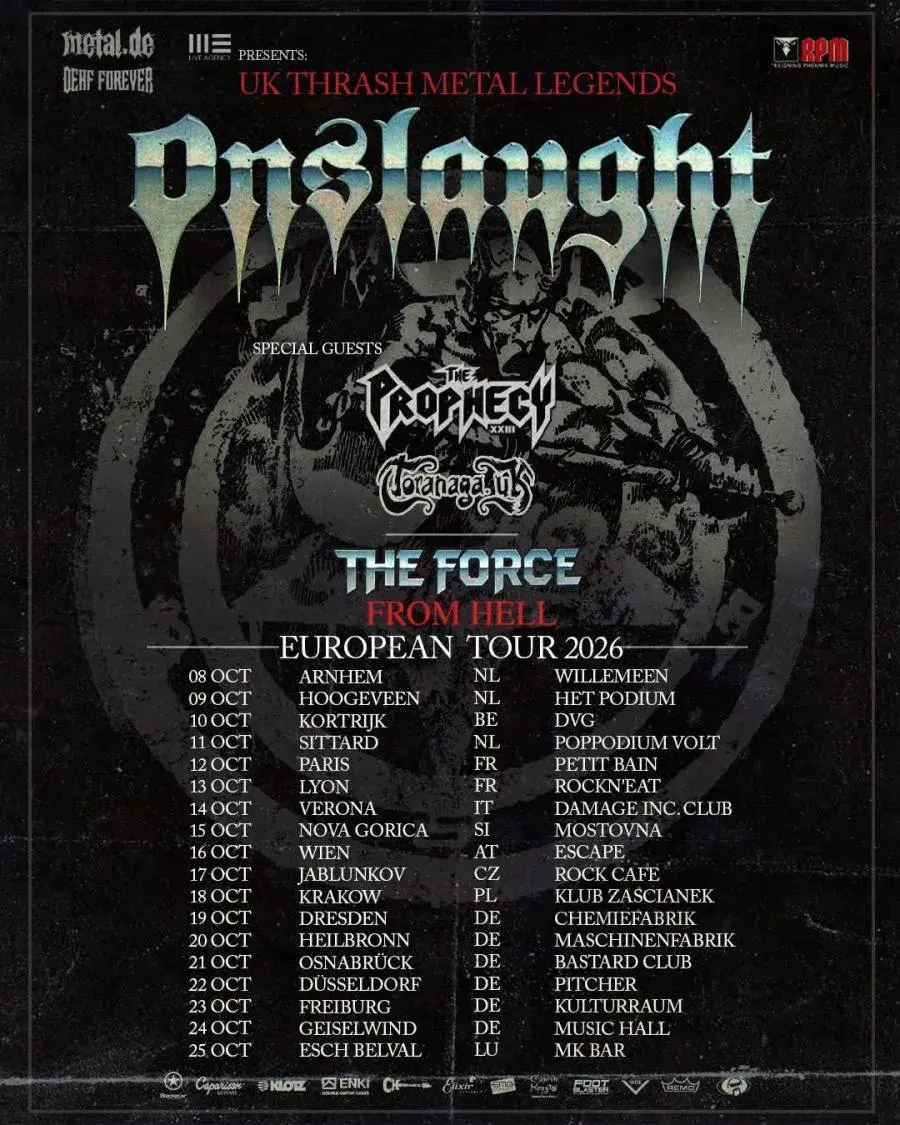 Onslaught, The Prophecy²³, Toranaga - Mostovna - Nova Gorica - 13.08.2026.
