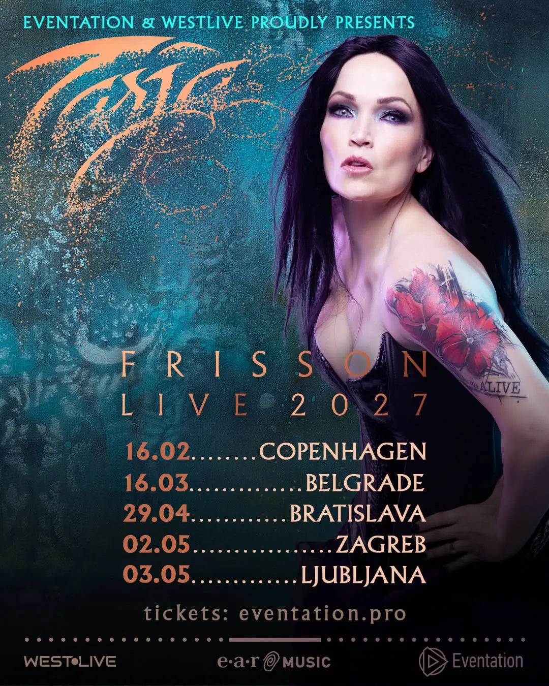 Tarja - Tvornica Kulture - Zagreb - 23.08.2026.