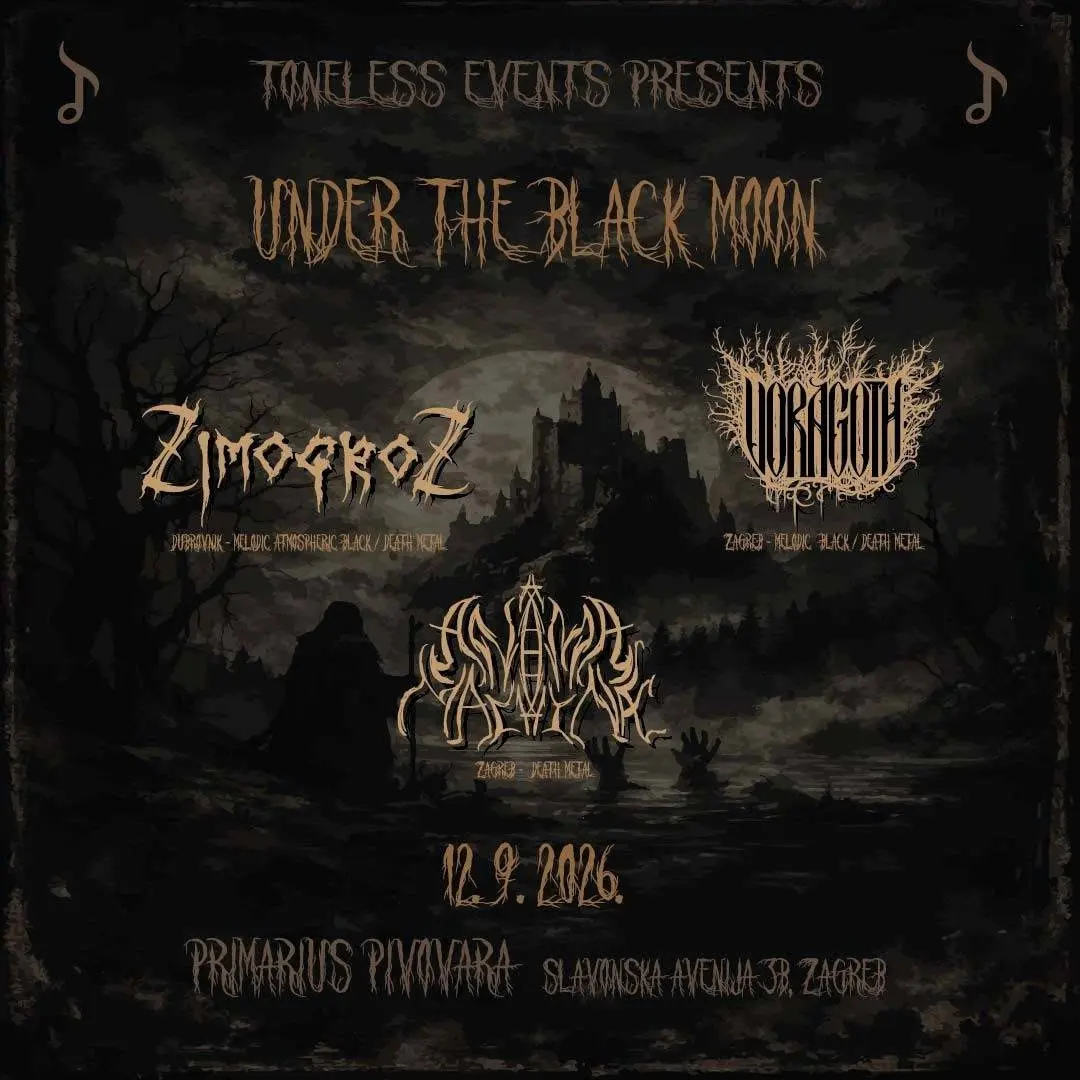 Zimogroz, Voragoth, Anima Machinae - Primarius Craft Pivovara - Zagreb - 27.08.2026.