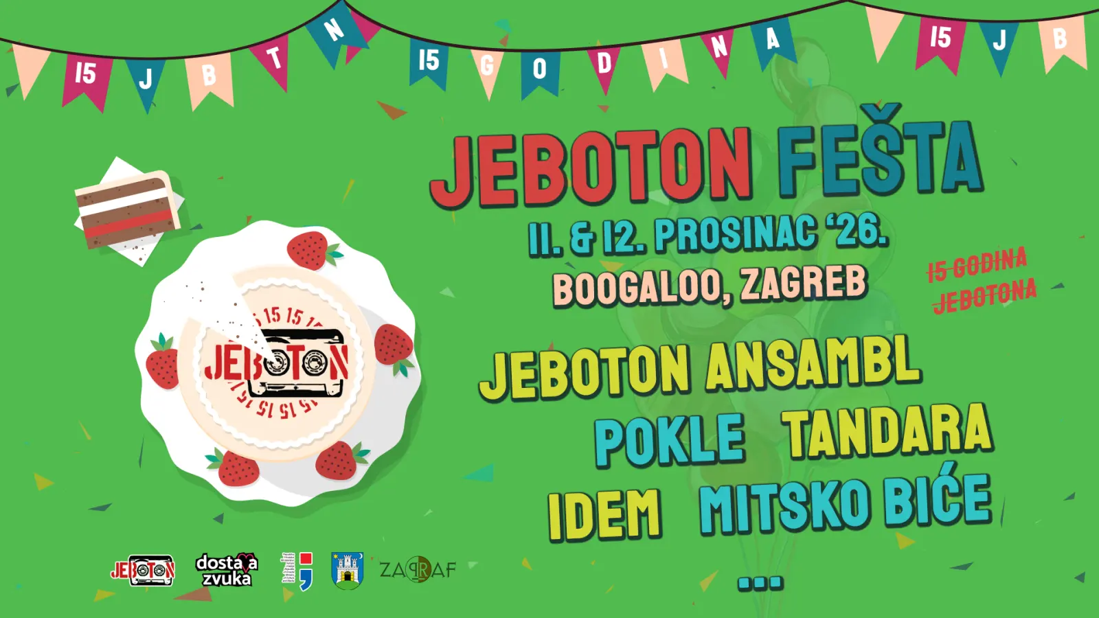 JeboTon, Idem, Pokle, Tandara, Mitsko Biće - Boogaloo - Zagreb - 21.09.2026.