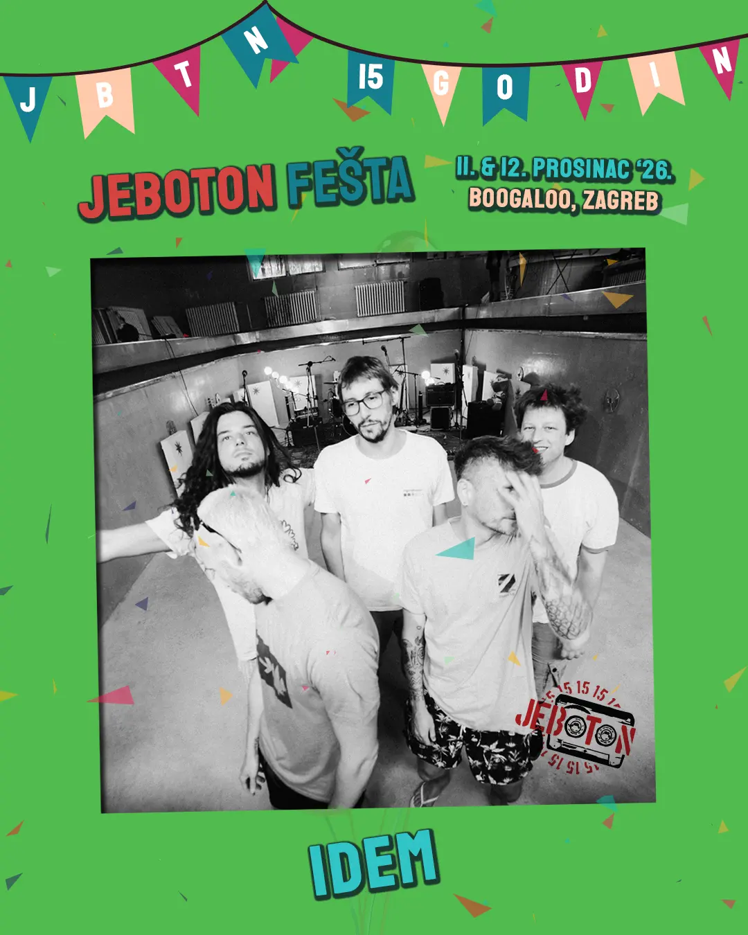 JeboTon, Idem, Pokle, Tandara, Mitsko Biće - Boogaloo - Zagreb - 21.09.2026.
