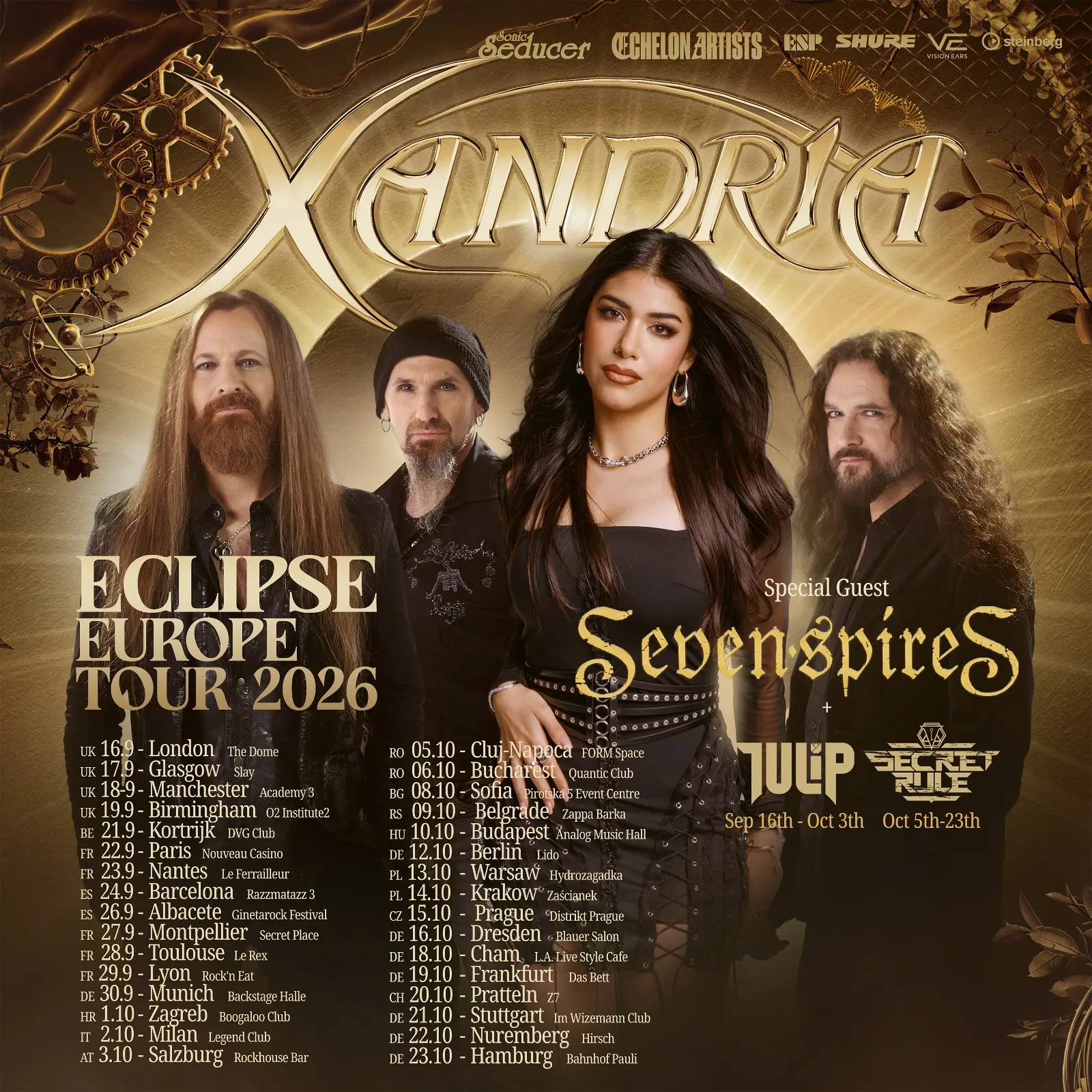 Xandria - Boogaloo - Zagreb - 28.09.2026.