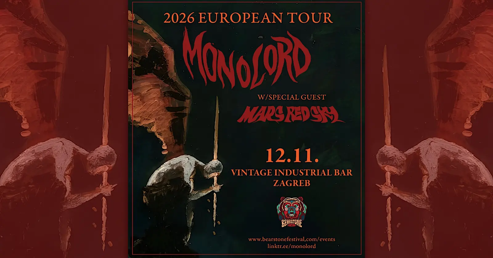 Monolord, Mars red sky - Vintage Industrial Bar - Zagreb - 29.09.2026.