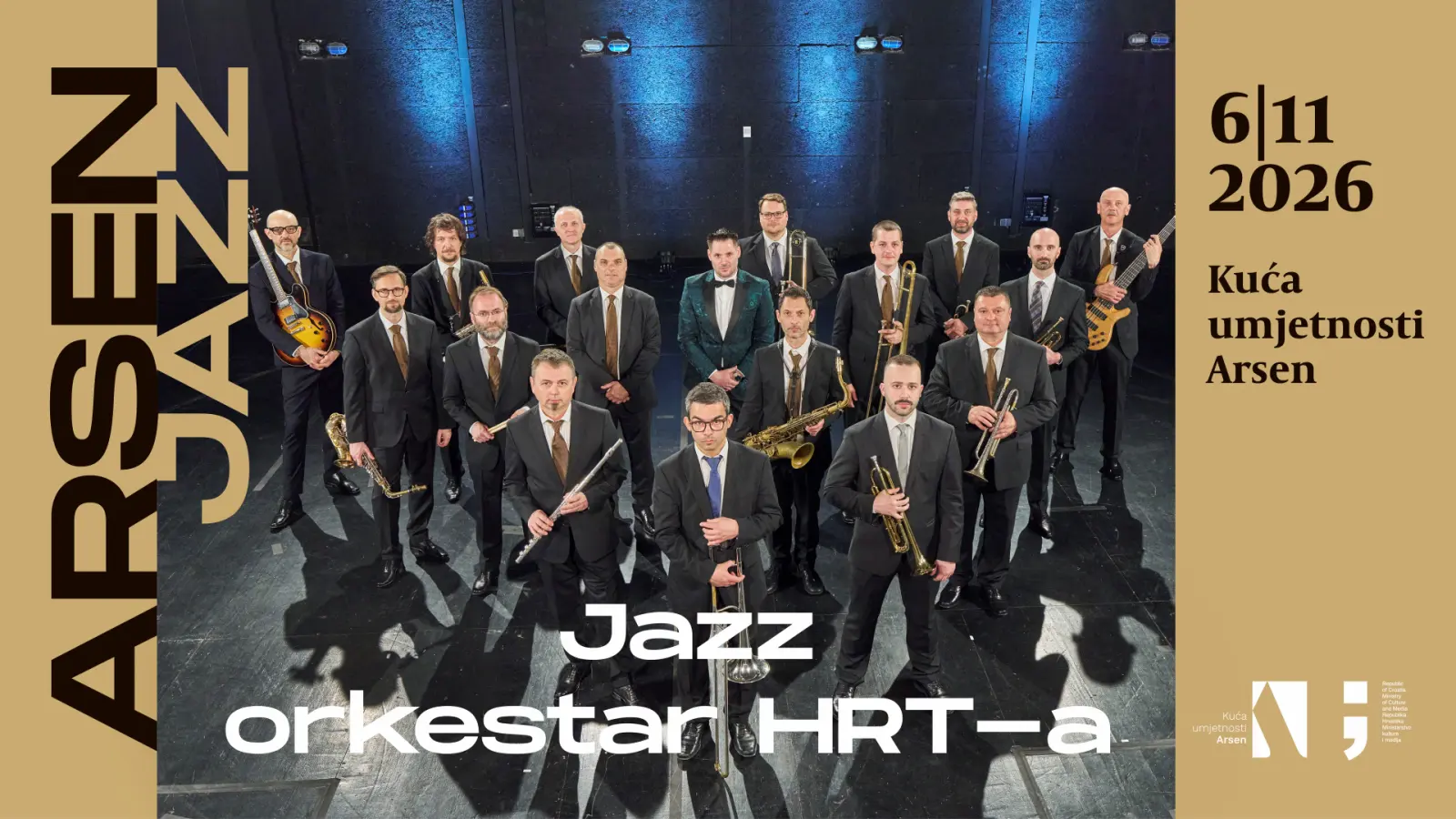 Jazz Orkestar Hrt - Kuća umjetnosti Arsen - Šibenik - 30.09.2026.