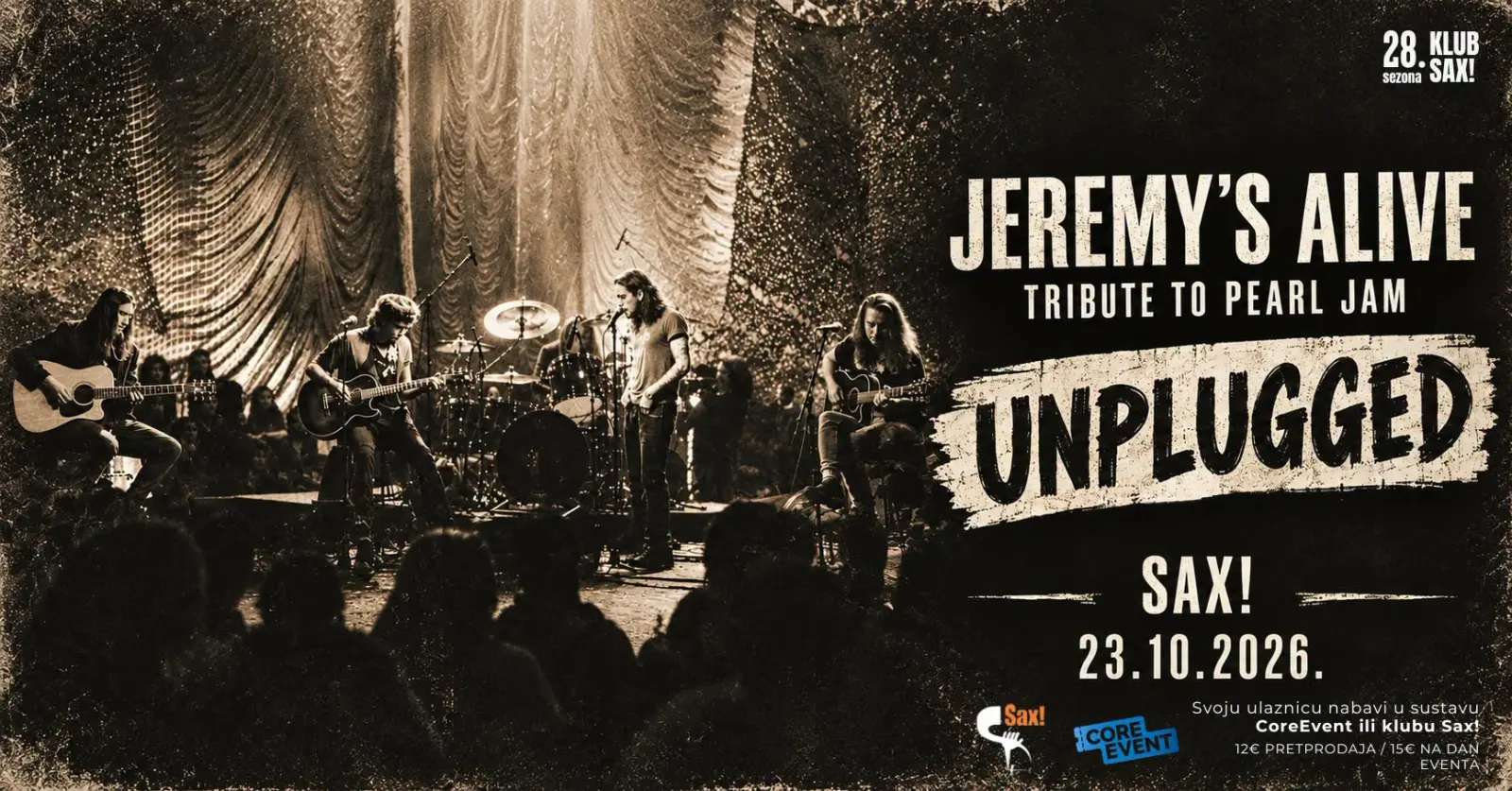 JEREMY'S ALIVE - Sax! - Klub Hrvatskih Glazbenika - Zagreb - 03.10.2026.