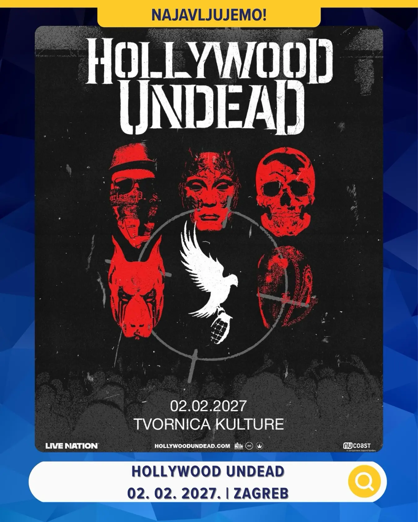 Hollywood Undead - Tvornica Kulture - Zagreb - 07.10.2026.