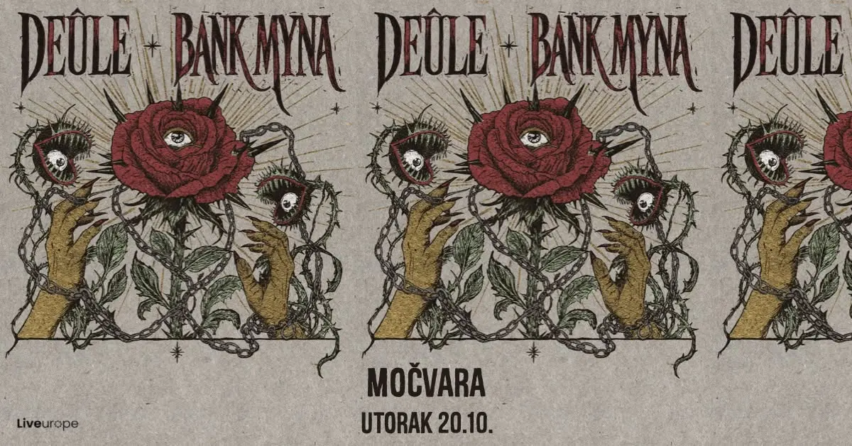Deûle, Bank Myna - Klub Močvara - Zagreb - 17.10.2026. - foto: Davor Birt