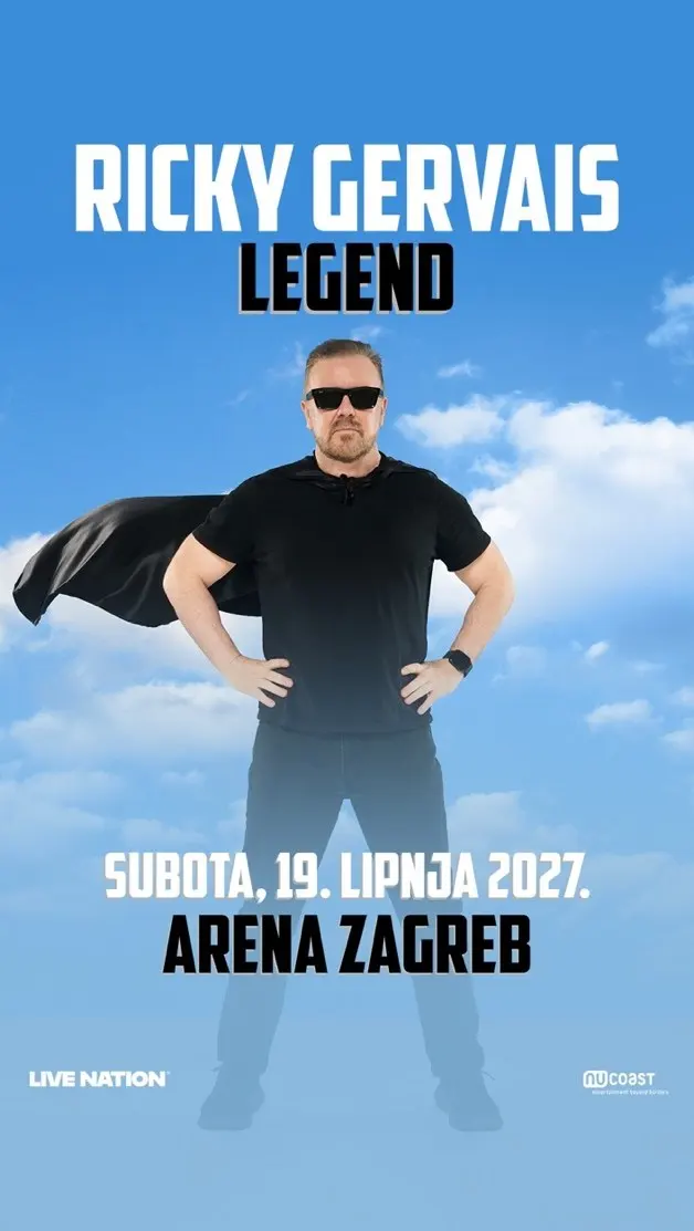 Ricky Gervais - Arena Zagreb - Zagreb - 21.10.2026.