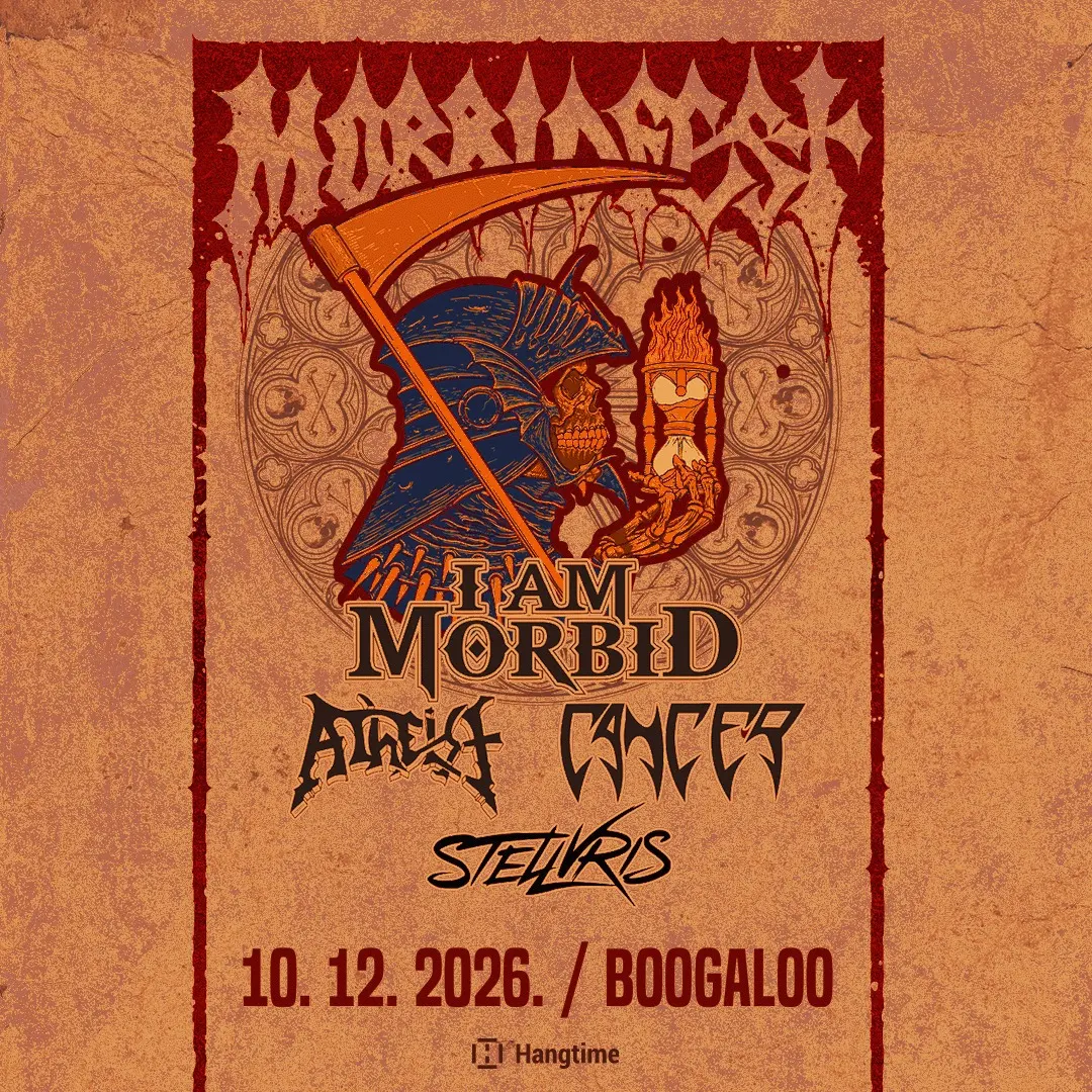 STELLVRIS, I Am Morbid, Atheist - Boogaloo - Zagreb - 22.10.2026.