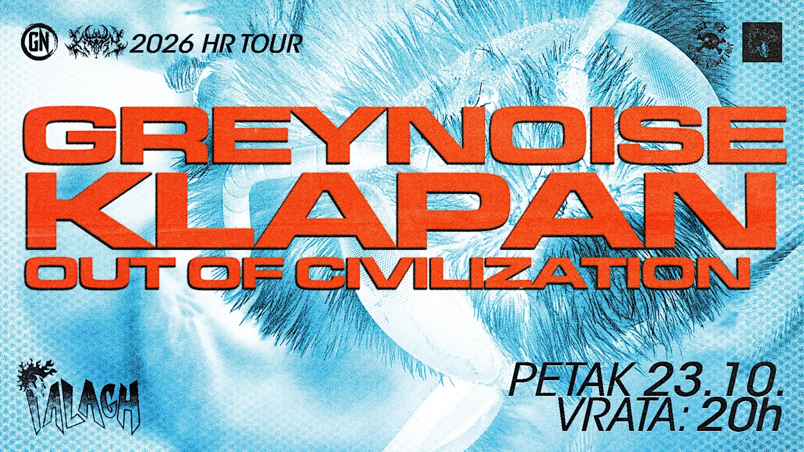 Greynoise, Hyper Tidez - Klub Močvara - Zagreb - 22.10.2026.