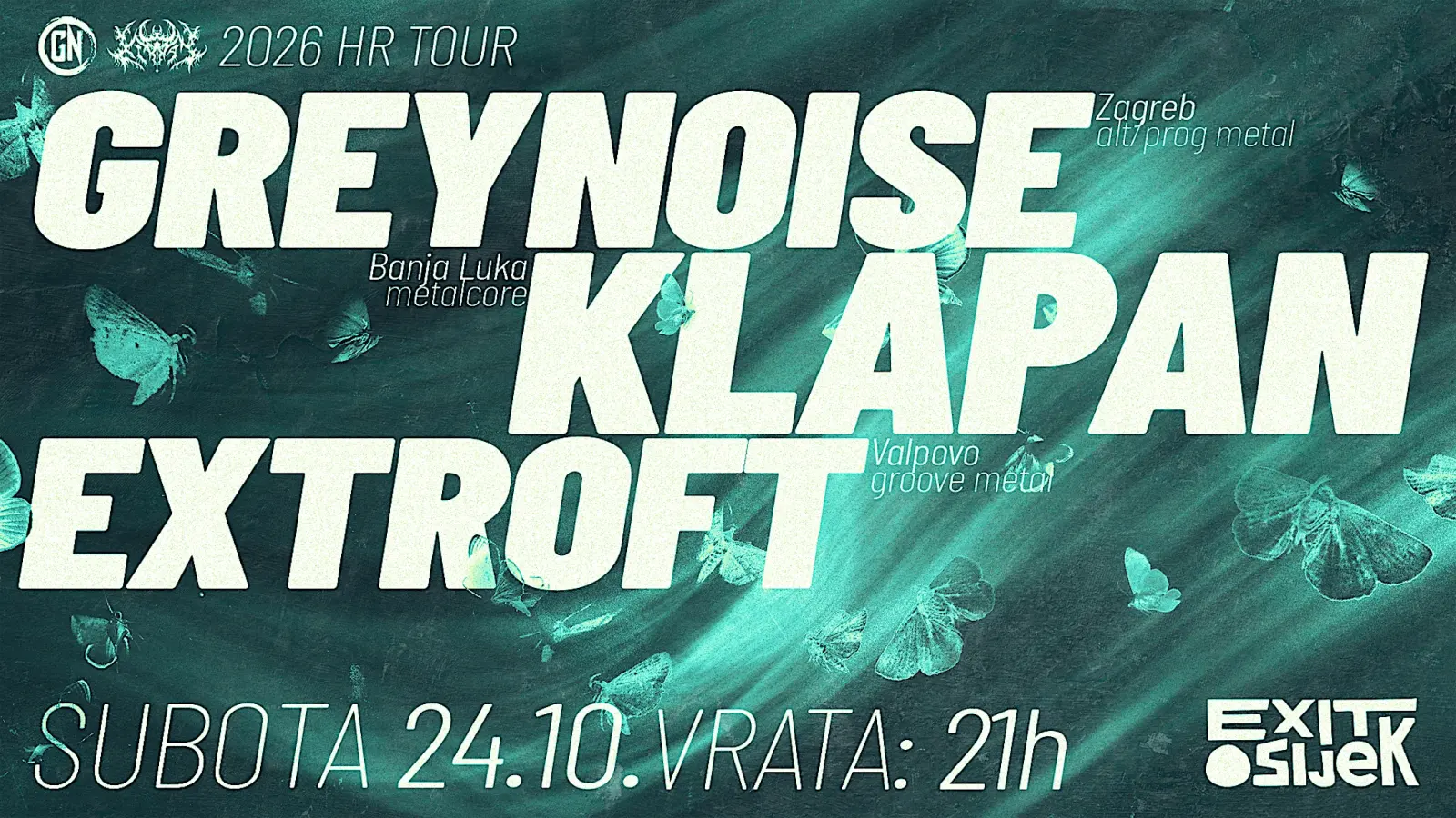 Greynoise, Hyper Tidez - Klub Močvara - Zagreb - 22.10.2026.