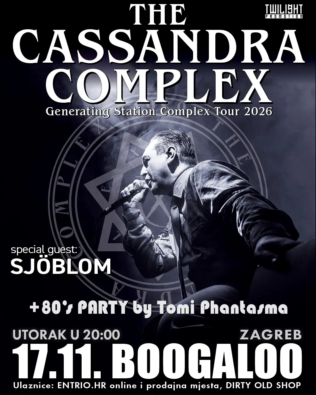 CASSANDRA COMPLEX, SJOBLOM - Boogaloo - Zagreb - 26.10.2026.