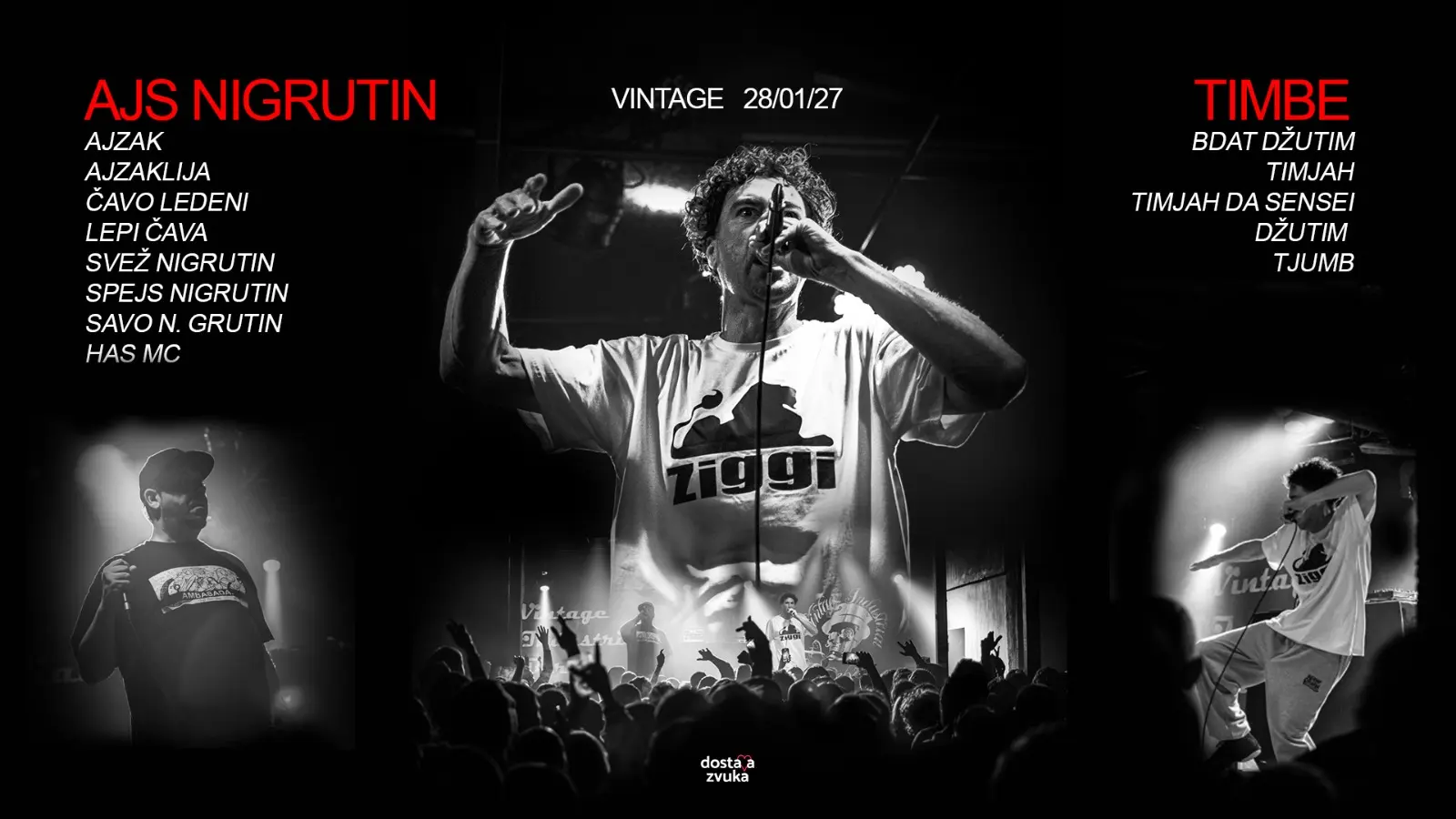 Ajs Nigrutin, Timbe - Vintage Industrial Bar - Zagreb - 29.10.2026.