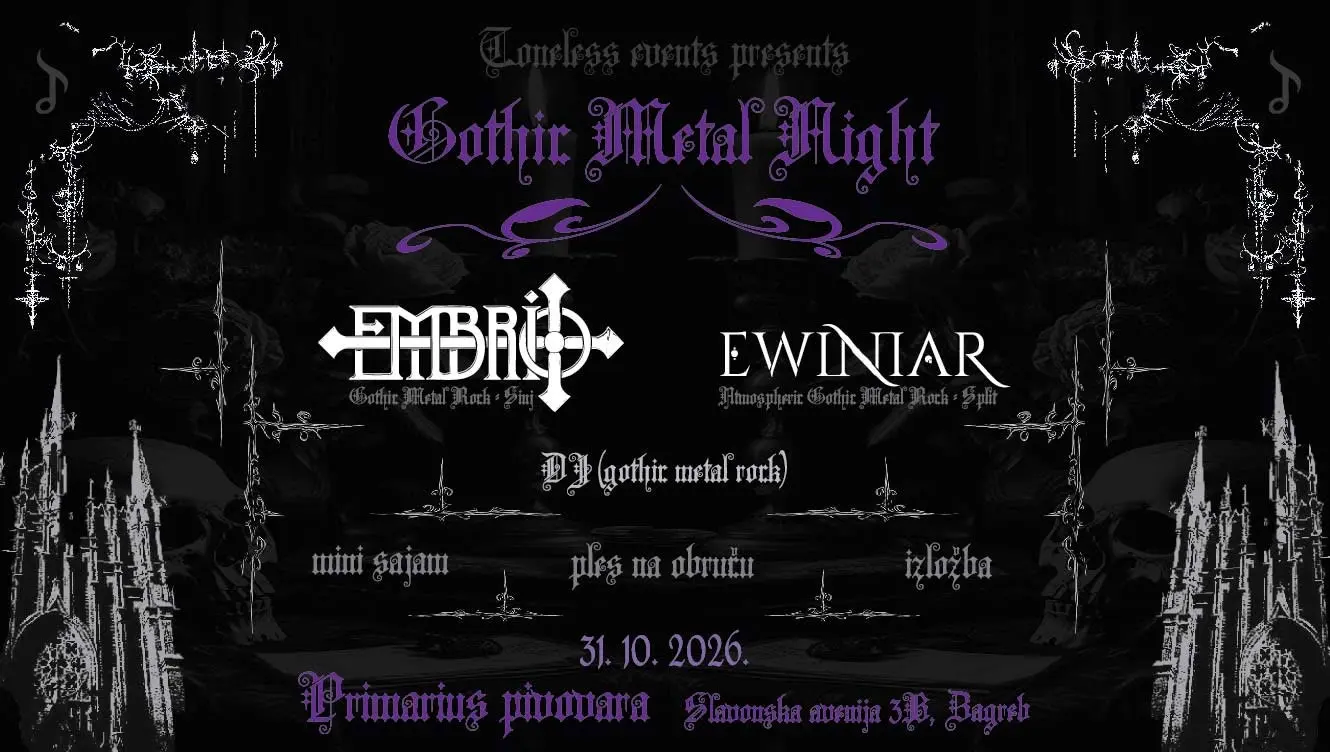 Embrio, Ewiniar - Primarius Craft Pivovara - Zagreb - 31.10.2026.