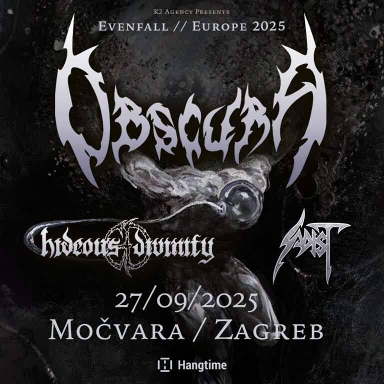 Obscura, Sadist i Hideous Divinity ovu subotu u Močvari, objavljena i satnica!