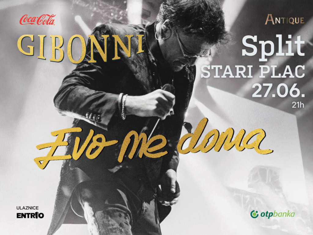 UPUTE ZA PUBLIKU - GIBONNI na Starom placu: "Evo me doma"