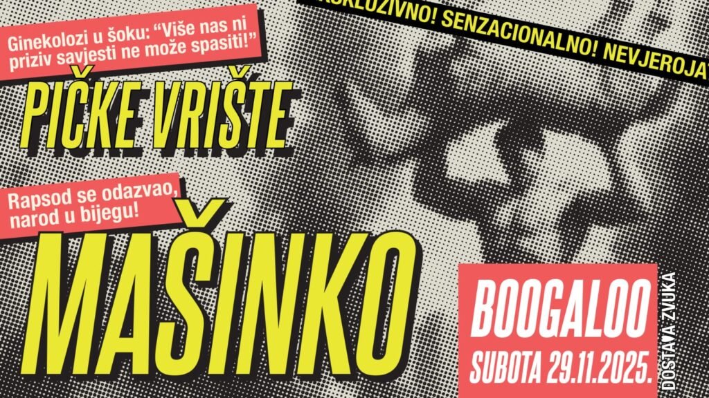 Mašinko i Pičke Vrište najavljuju veliki koncert za kraj godine u klubu Boogaloo