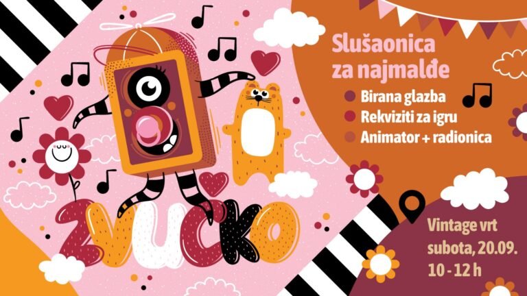 Zvučko slavi jesen u Vintage vrtu – dječja DJ slušaonica i glazbeno iznenađenje u subotu, 20. rujna