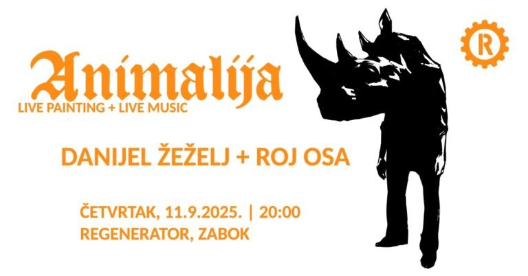 Svjetski poznati umjetnik Danijel Žeželj i istaknuti glazbeni sastav Roj Osa u Regenerator donose jedinstveni performans Animalija