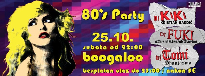 80'S PARTY SPECIAL! DJ KIKI DJ FUKI DJ TOMI