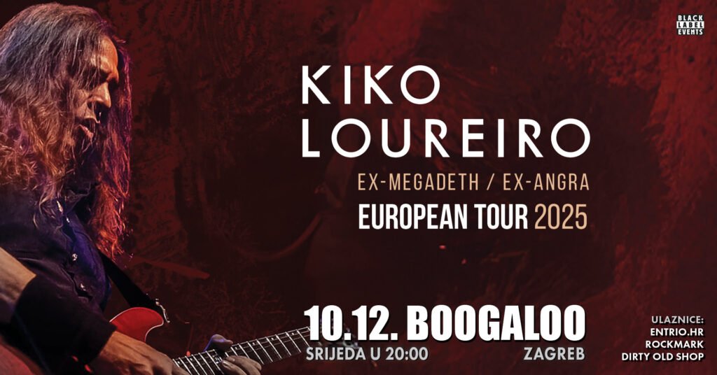 Kiko Loureiro - gitaristički metal virtuoz 10.12.2025 po prvi puta u Zagrebu
