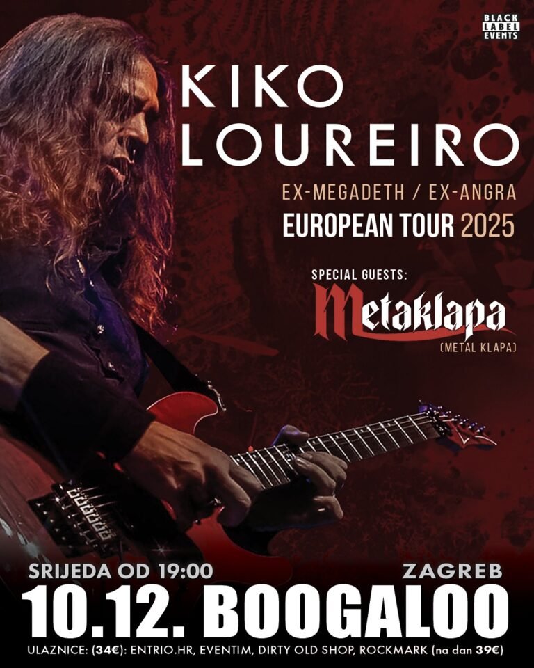 METAKLAPA ĆE NASTUPITI KAO POSEBNI GOSTI NA KONCERTU METAL GITARISTIČKOG VIRTUOZA KIKO LOUREIRA