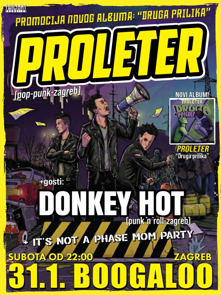 Proleter promocija novog albuma uz goste Donkey Hot 31 01 Boogaloo Zagreb