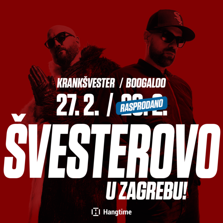 Krankšvester rasprodao prvi dan Švesterova u Boogaloou – objavljen novi datum s drugačijim repertoarom!