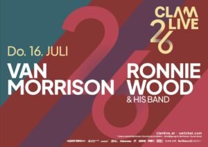 VAN MORRISON i RONNIE WOOD i njegov bend dolaze u Clam Castle-u u srpnju.