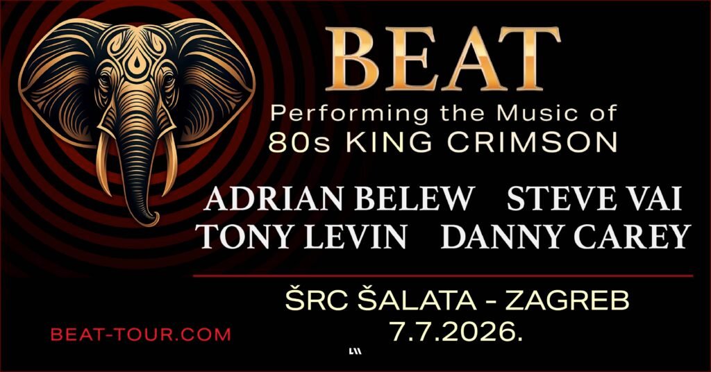 Danny Carey, Steve Vai, Andrew Belew i Tony Levin su BEAT. 