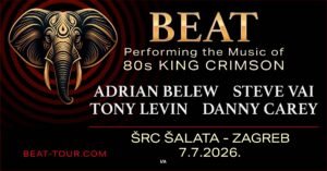 Danny Carey, Steve Vai, Andrew Belew i Tony Levin su BEAT. 
