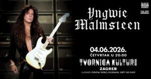 GITARISTIČKA LEGENDA YNGWIE MALMSTEEN, JEDAN OD NAJBOLJIH I NAJUTJECETANIJIH GITARISTA SVIH VREMENA, DOLAZI PO PRVI PUTA U HRVATSKU, U ČETVRTAK 04.06.2026. U ZAGREBAČKU TVORNICU KULTURE