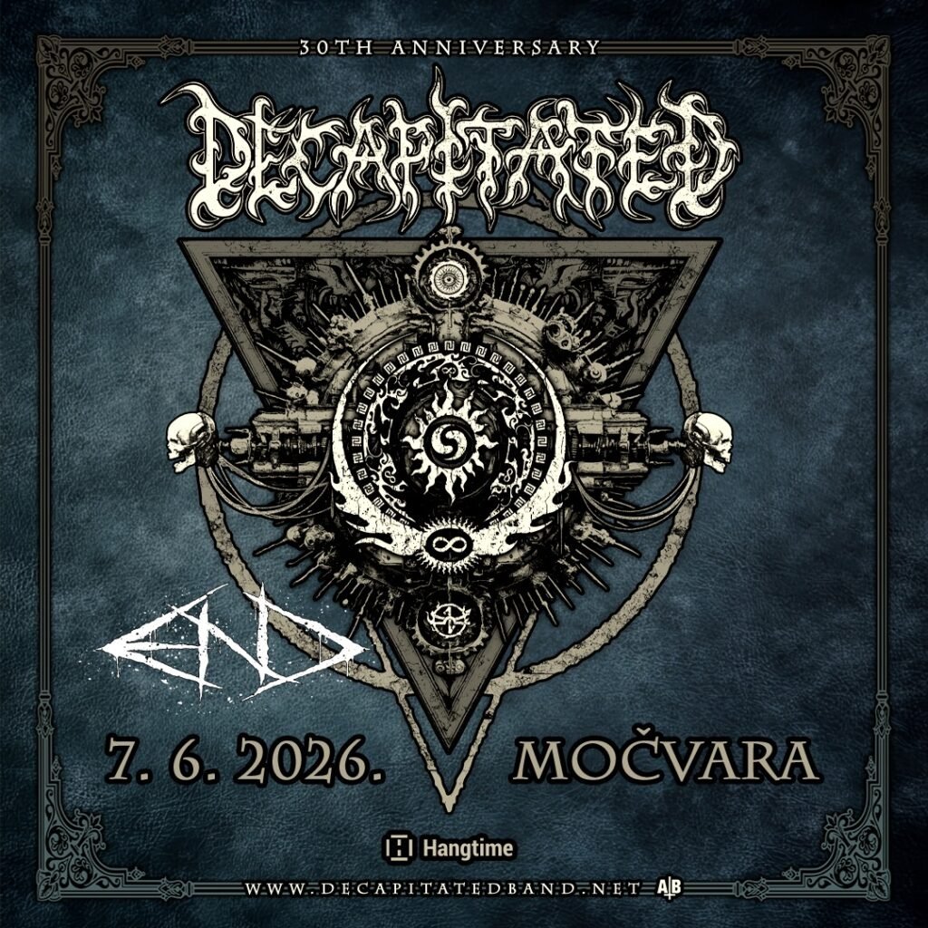 Zadarske metal legende E.N.D. kao posebni gosti uz Decapitated u Močvari!