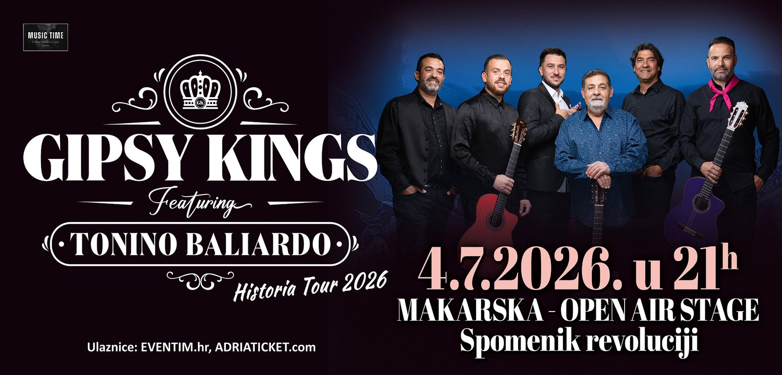Gipsy Kings feat. Tonino Baliardo ove subote stižu u Makarsku – večer najvećih svjetskih flamenco hitova i predstavljanje novog albuma "Historia"