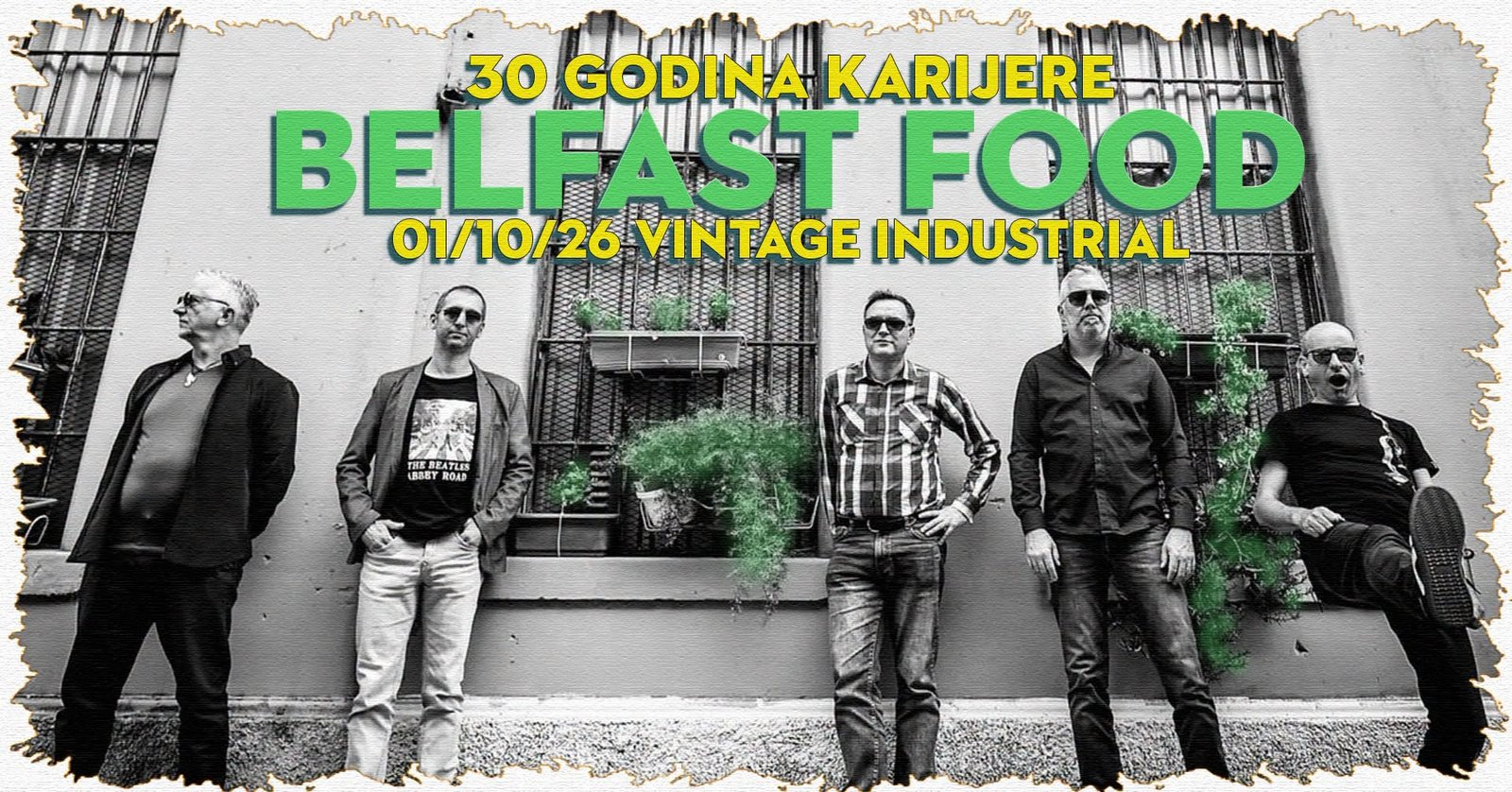 Belfast Food slavi 30 godina karijere velikim koncertom u Vintage Industrial Baru